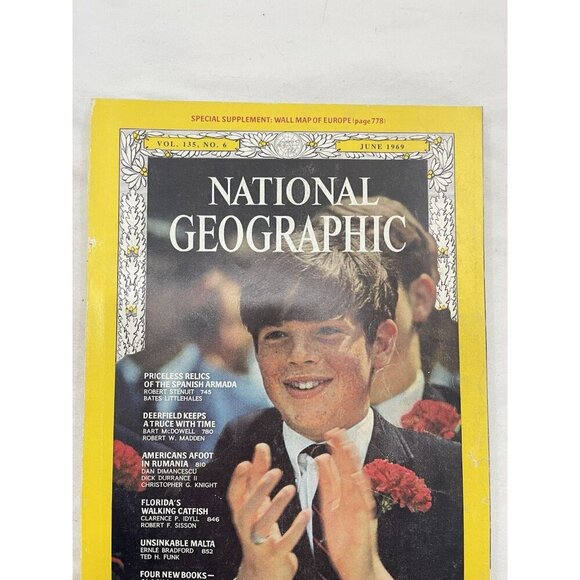 Nat Geo Mag June 1969 Single Vtg Issue World Decor Geo Photo Collect - Picture 2 of 10